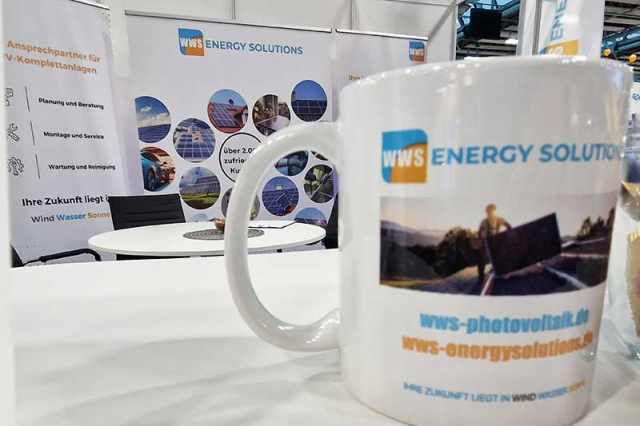 Messestand Photovoltaikfirma WWS Energy Solutions